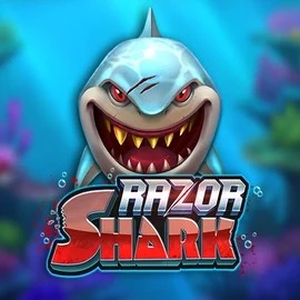 Razor Shark slot logo by Push Gaming at Raketti Casino